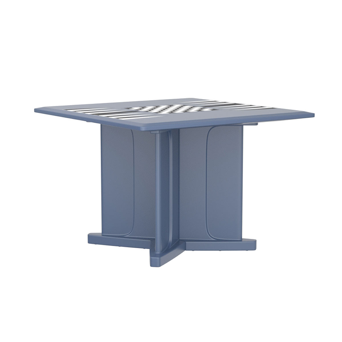 Endurance Table 42" Square X-Base Flame Retardant Game Top, Midnight Blue