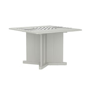 Endurance Table 42" Square X-Base Flame Retardant Game Top, Stone Gray