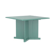 Endurance Table 42" Square X-Base Flame Retardant, Aqua