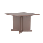 Endurance Table 42" Square X-Base Flame Retardant, Brown