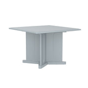 Endurance Table 42" Square X-Base Flame Retardant, Gray