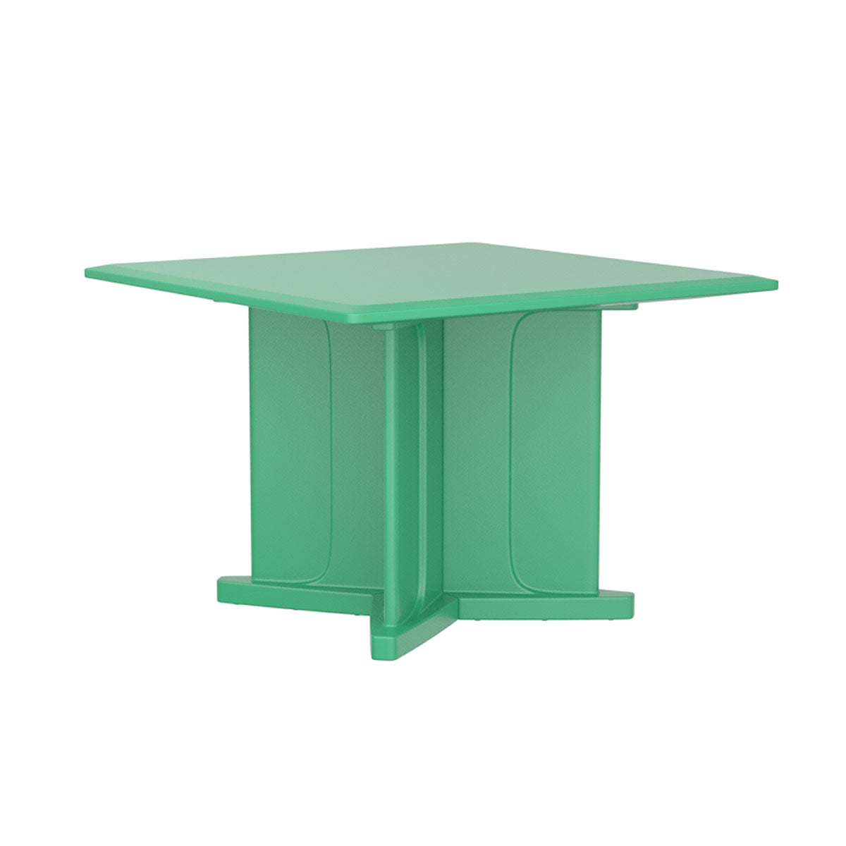 Endurance Table 42" Square X-Base Flame Retardant, Green