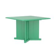 Endurance Table 42" Square X-Base Flame Retardant, Green
