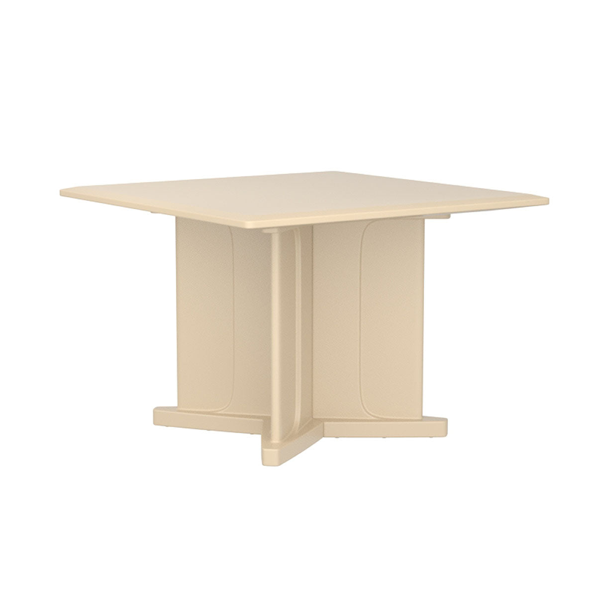 Endurance Table 42" Square X-Base Flame Retardant, Sand
