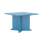 Endurance Table 42" Square X-Base Flame Retardant, Slate Blue