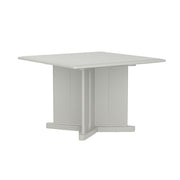 Endurance Table 42" Square X-Base Flame Retardant, Stone Gray