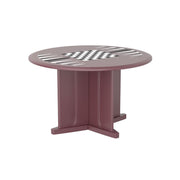 Endurance Table 48" Round X-Base Flame Retardant Game Top, Burgundy