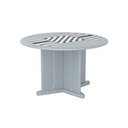 Endurance Table 48" Round X-Base Flame Retardant Game Top, Gray