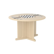 Endurance Table 48" Round X-Base Flame Retardant Game Top, Sand