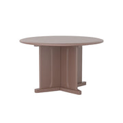 Endurance Table 48" Round X-Base Flame Retardant, Brown