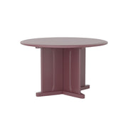 Endurance Table 48" Round X-Base Flame Retardant, Burgundy
