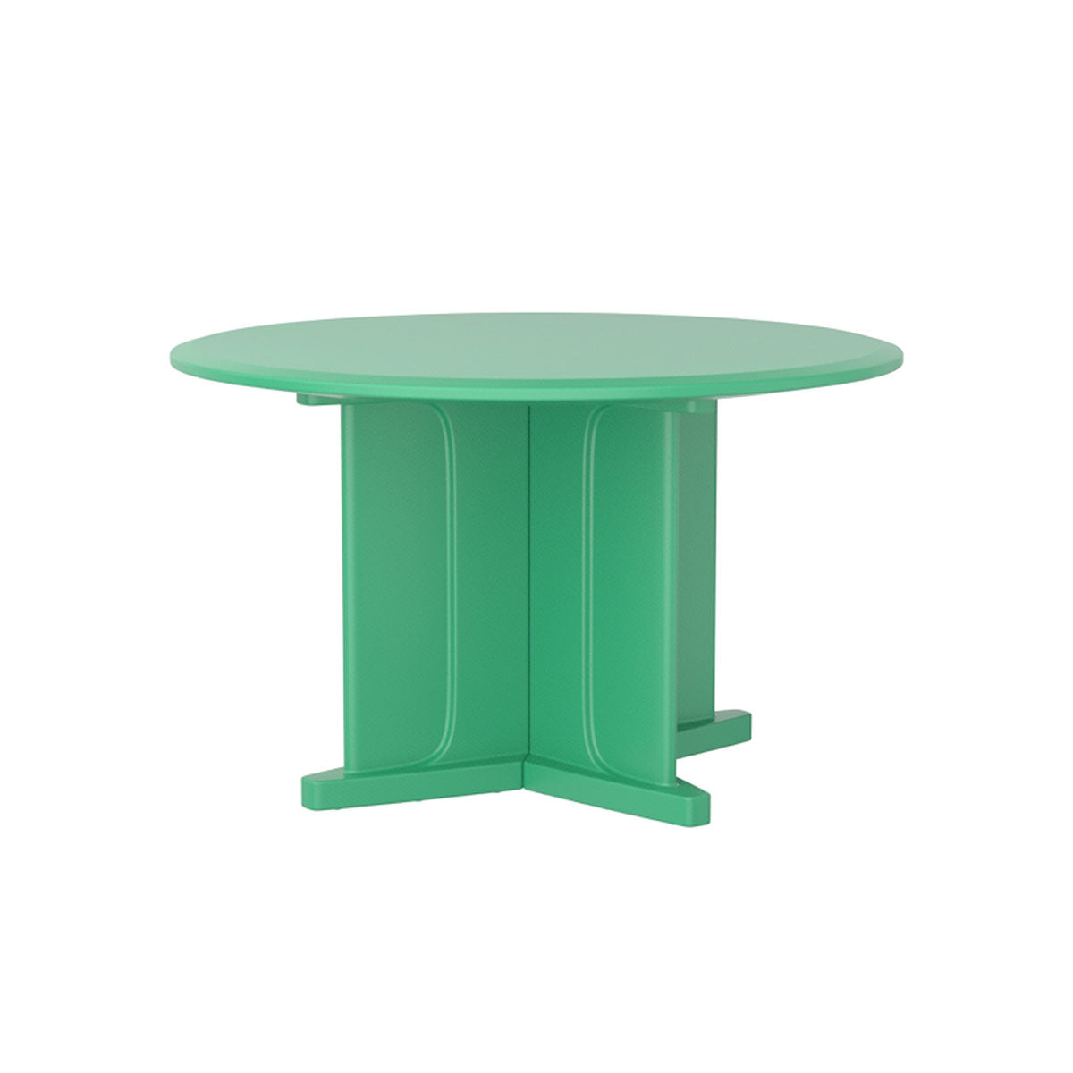 Endurance Table 48" Round X-Base Flame Retardant, Green
