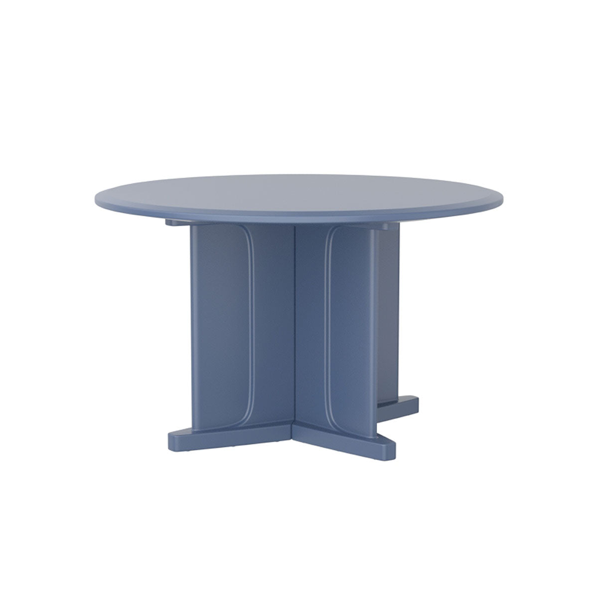 Endurance Table 48" Round X-Base Flame Retardant, Midnight Blue