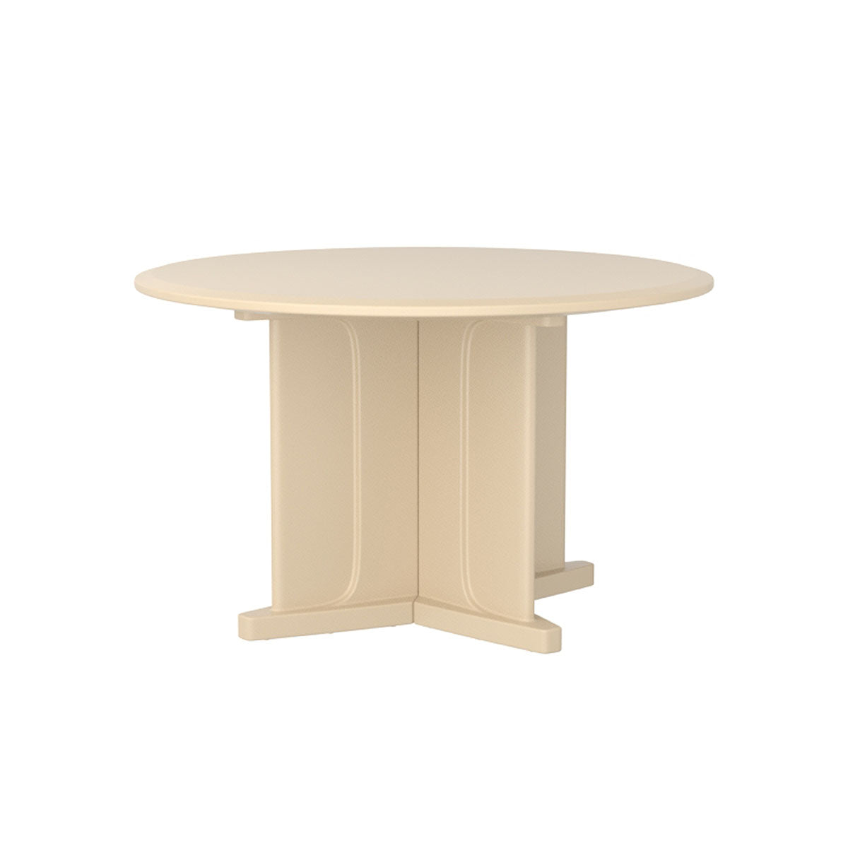 Endurance Table 48" Round X-Base Flame Retardant, Sand