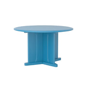 Endurance Table 48" Round X-Base Flame Retardant, Slate Blue