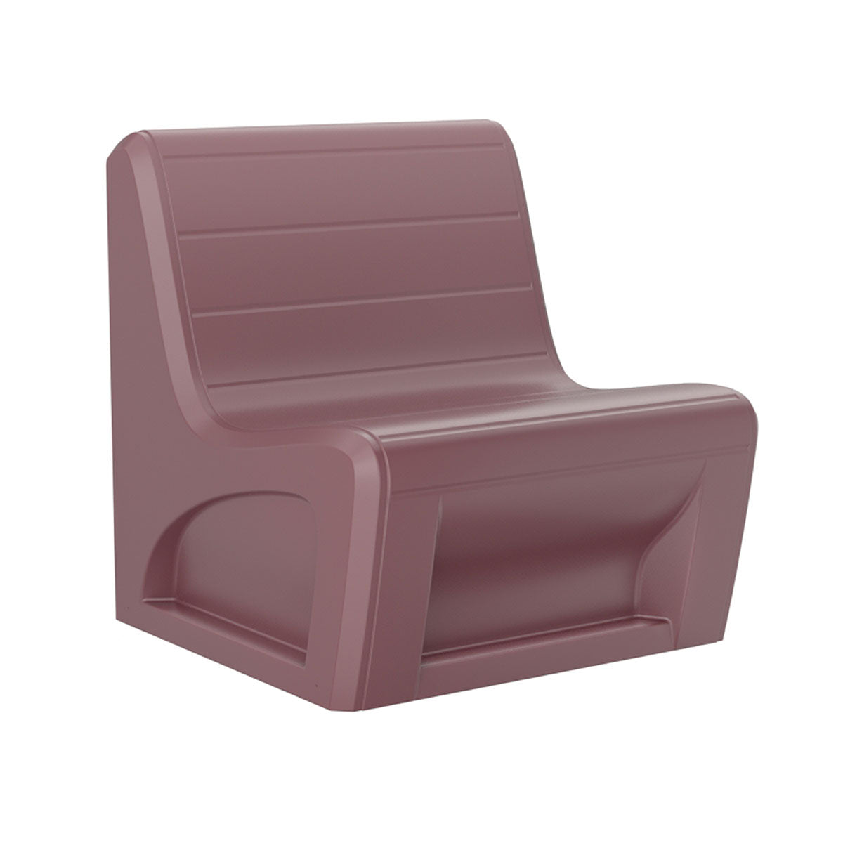 Sabre Chair Floor Mount, Gangable with Access Door, Burgundy