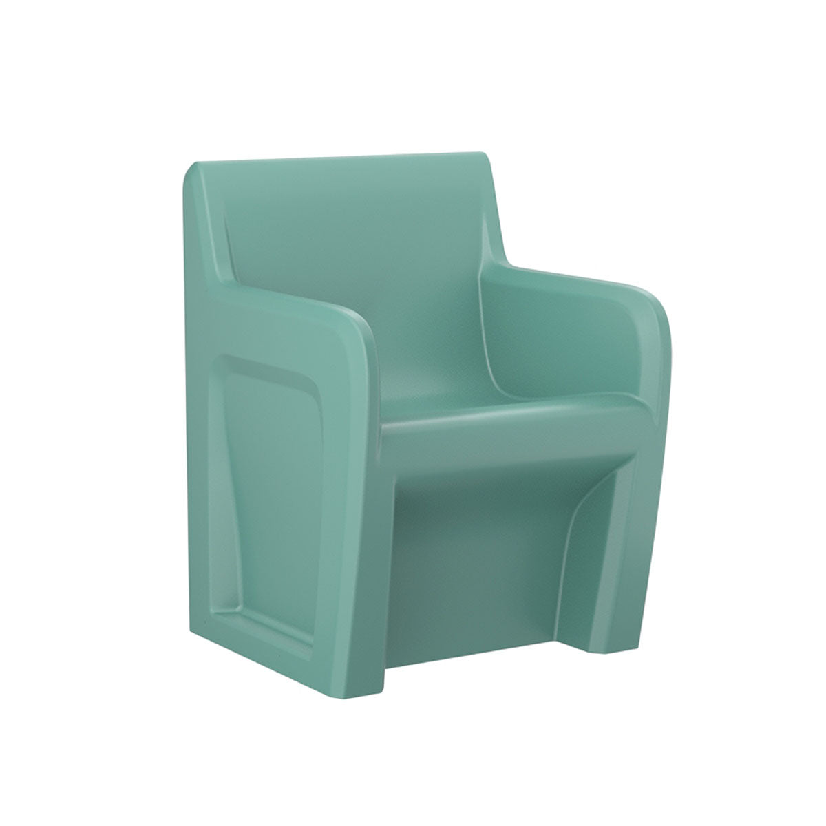 Sentinel Arm Chair-Floor Mount, Gangable with Ballast Door, Aqua