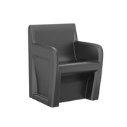 Sentinel Arm Chair-Floor Mount, Gangable with Ballast Door, Black