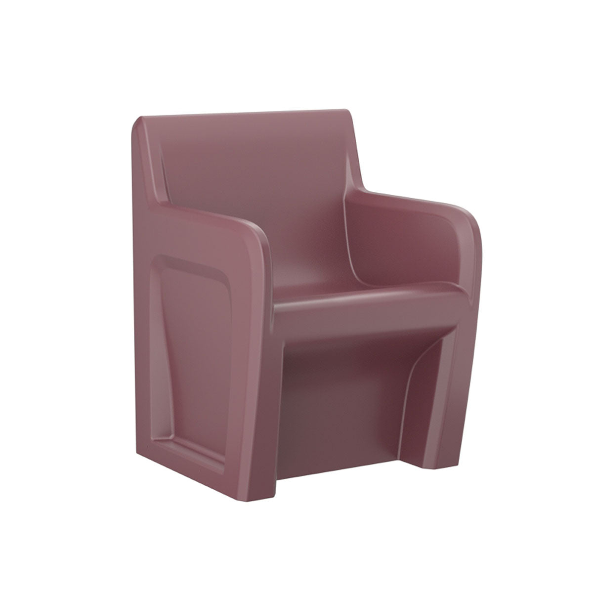 Sentinel Arm Chair-Floor Mount, Gangable with Ballast Door, Burgundy