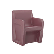 Sentinel Arm Chair-Floor Mount, Gangable with Ballast Door, Burgundy