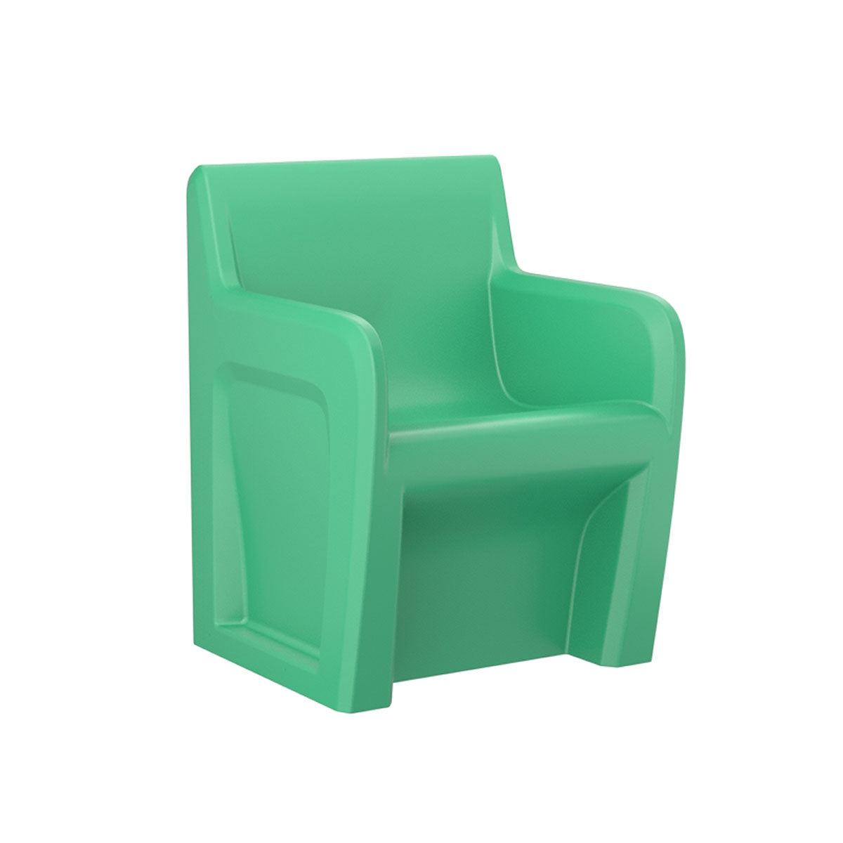 Sentinel Arm Chair-Floor Mount, Gangable with Ballast Door, Green