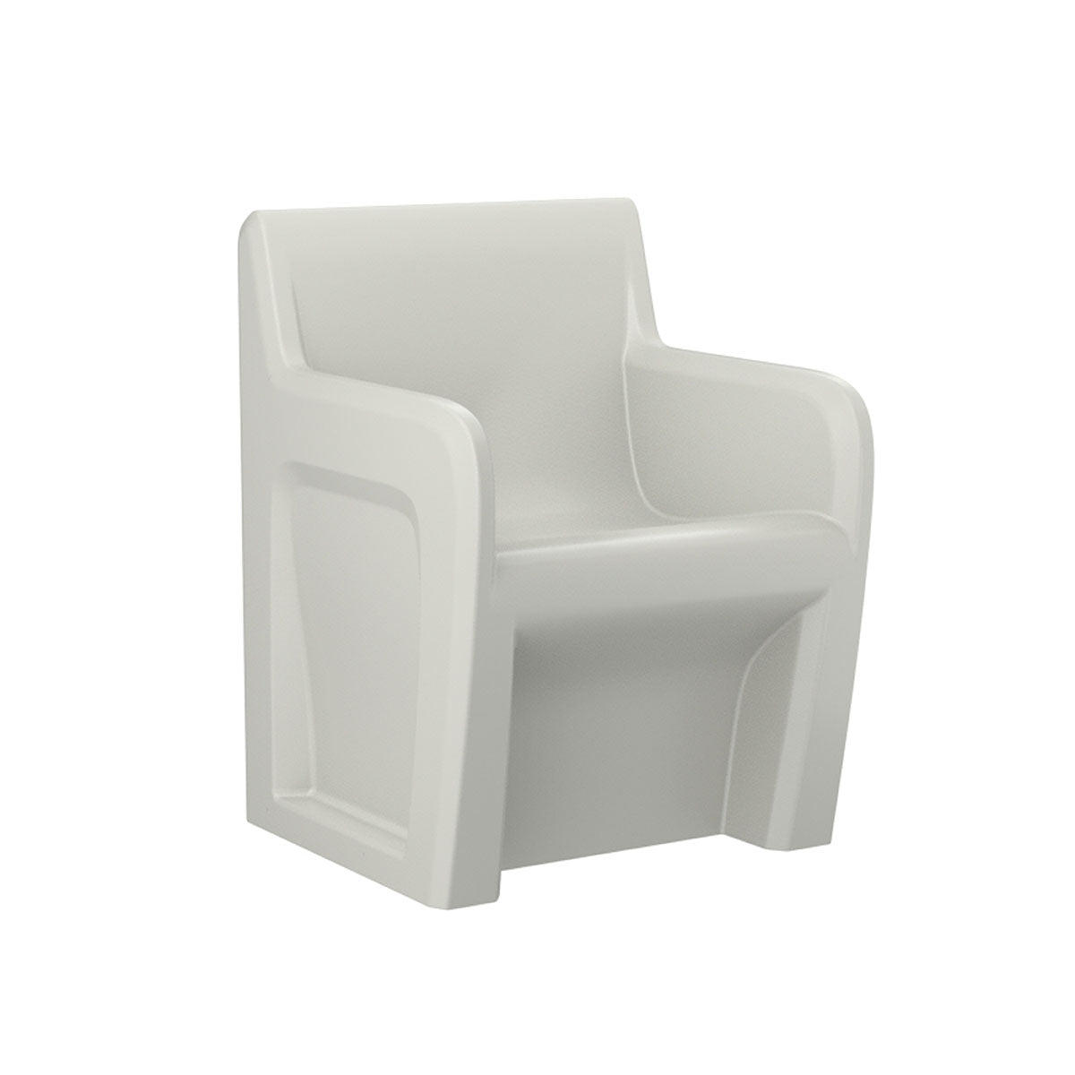 Sentinel Arm Chair-Floor Mount, Gangable with Ballast Door, Stone Gray