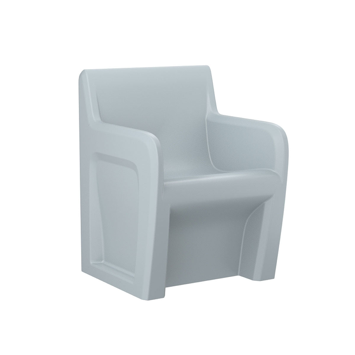 Sentinel Arm Chair-Floor Mount, Gangable, Gray