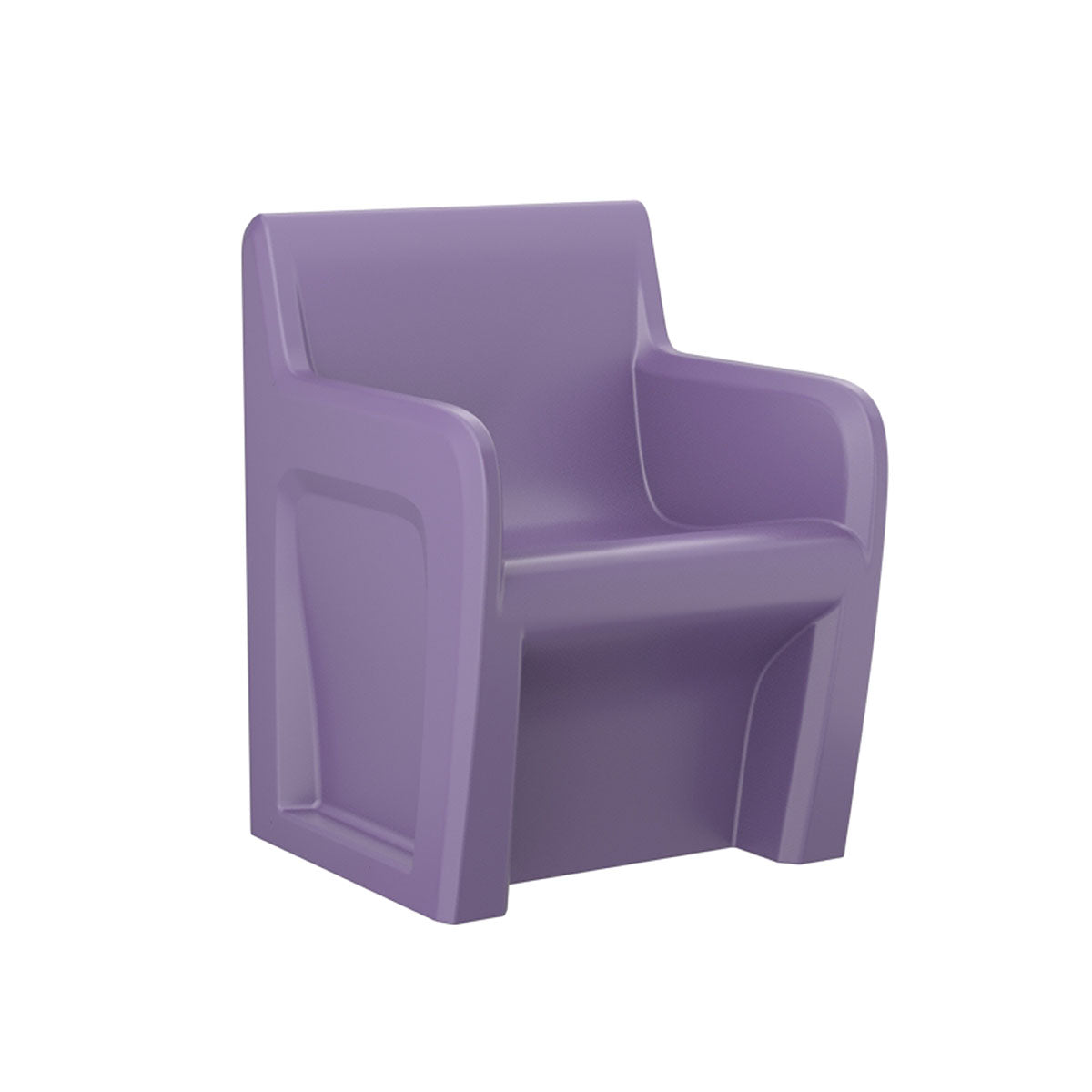 Sentinel Arm Chair-Floor Mount, Gangable, Indigo