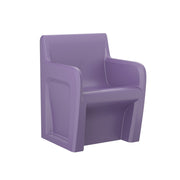 Sentinel Arm Chair-Floor Mount, Gangable, Indigo