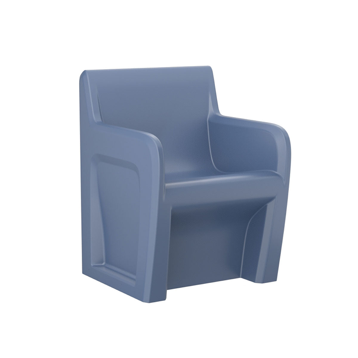 Sentinel Arm Chair-Floor Mount, Gangable, Midnight Blue