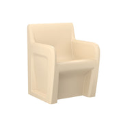 Sentinel Arm Chair-Floor Mount, Gangable, Sand