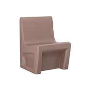 Sentinel Armless Chair-Floor Mount with Ballast Door, Gangable, Brown