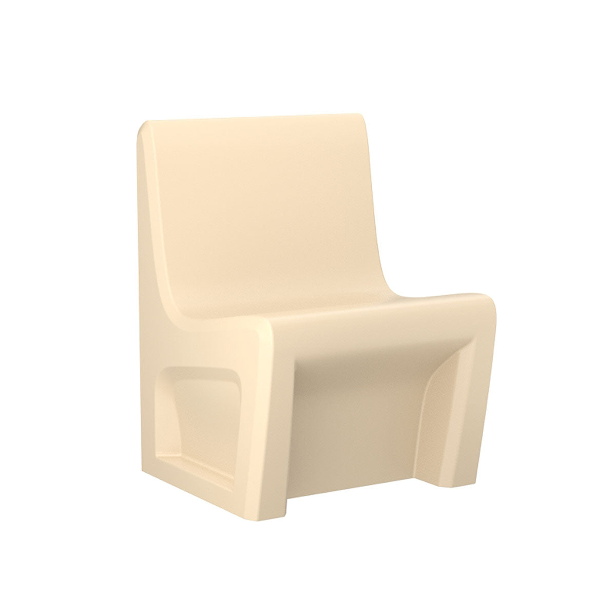 Sentinel Armless Chair-Floor Mount with Ballast Door, Gangable, Sand