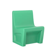 Sentinel Armless Chair-Floor Mount, Gangable, Green