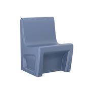 Sentinel Armless Chair-Floor Mount, Gangable, Midnight Blue