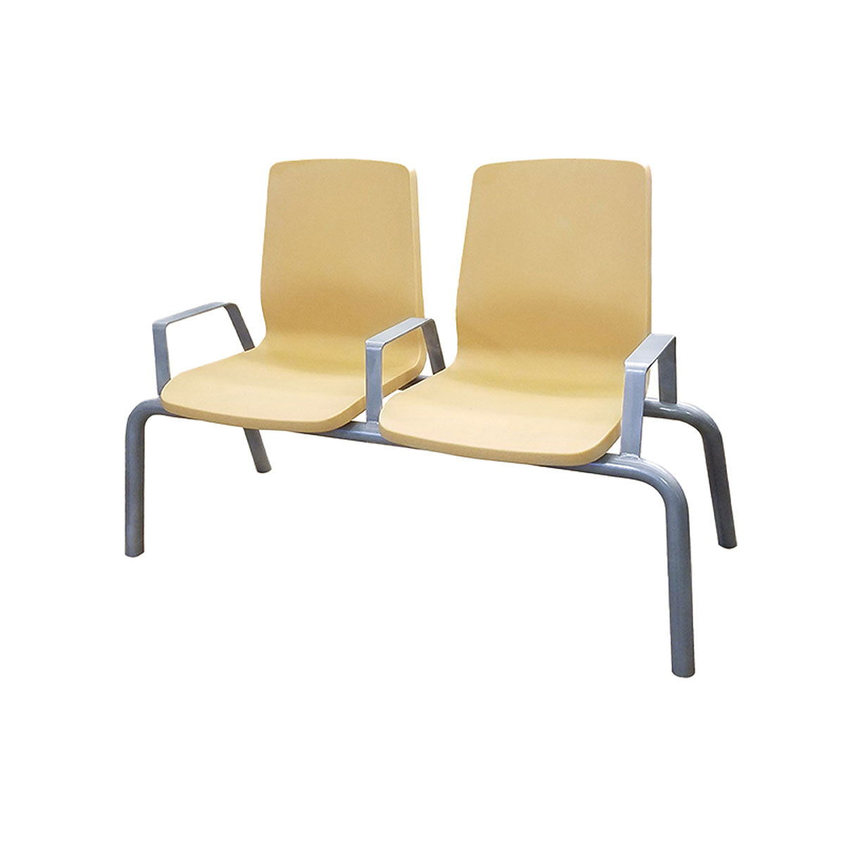 Structured Seating, 2 Seats, Arms/Dividers, Bolt Down, Sand