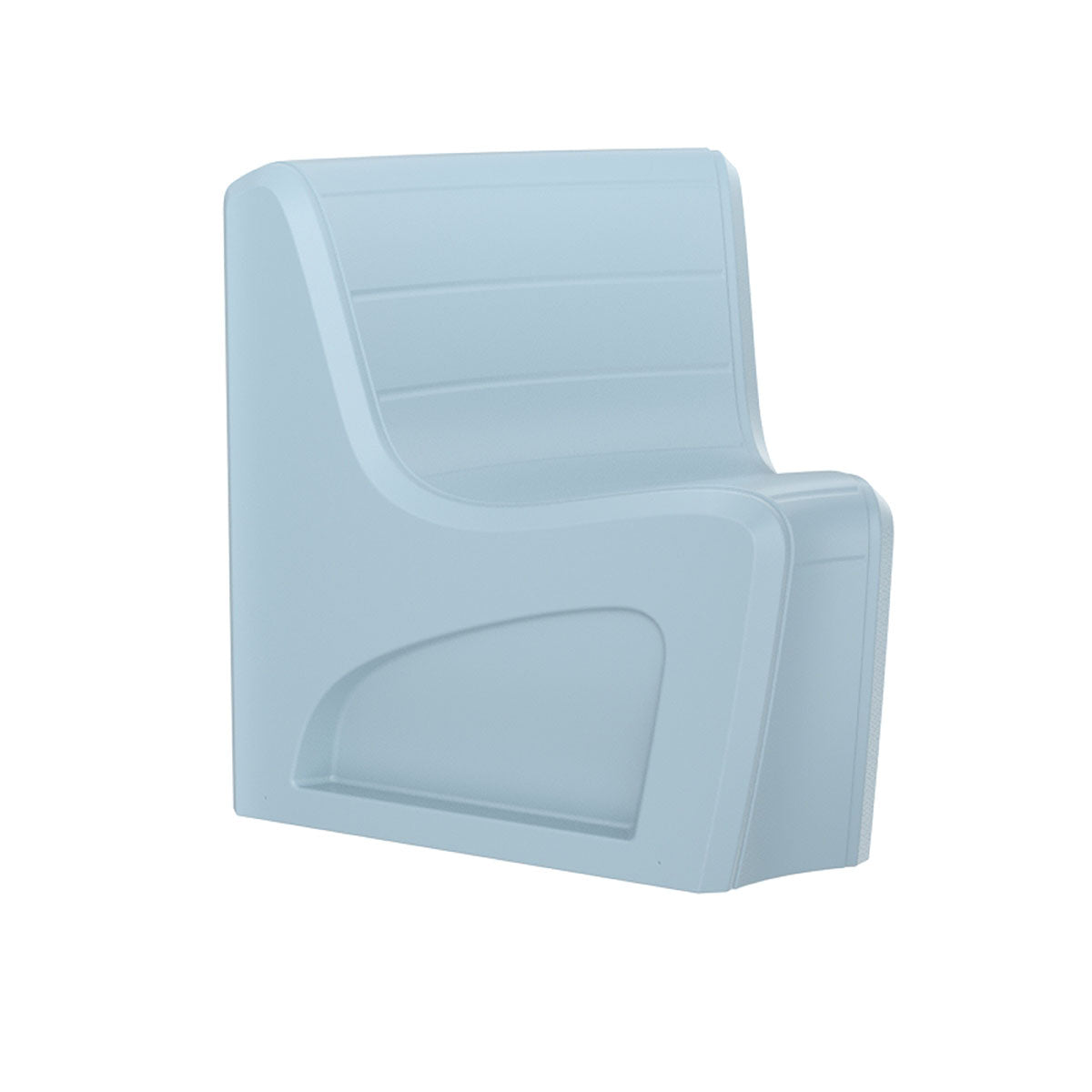 Sync Wedge Chair with Ballast Door, Blue Gray