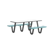 ADA Anchor Table, J-Leg, 5 Tide Seats, Rectangle, 30" x 72"