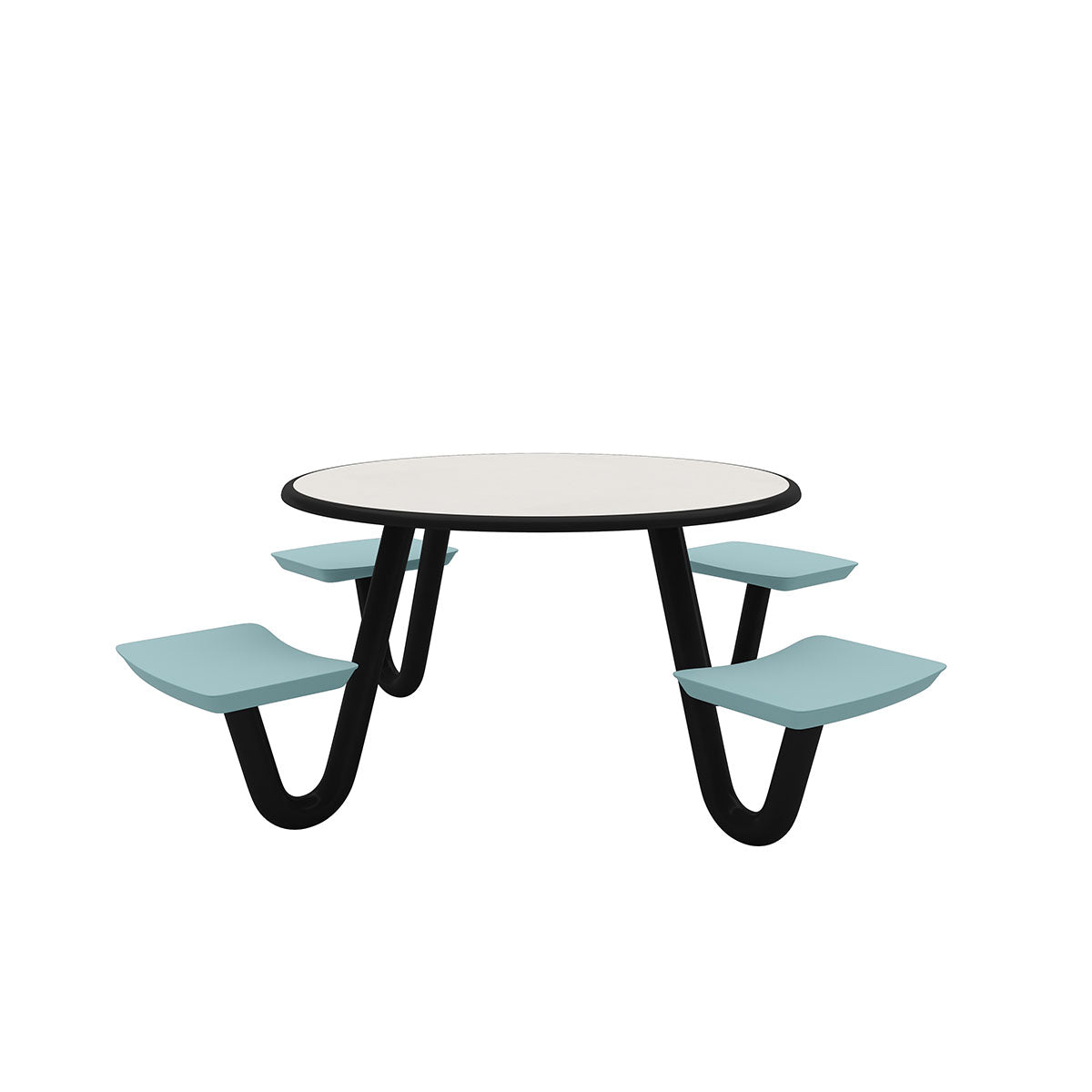 Anchor Table, J-Leg, 4 Tide Seats, Round, 42"