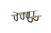 ADA Anchor Table, U-Leg, 5 Sand Seats, Rectangle, 30" x 72"