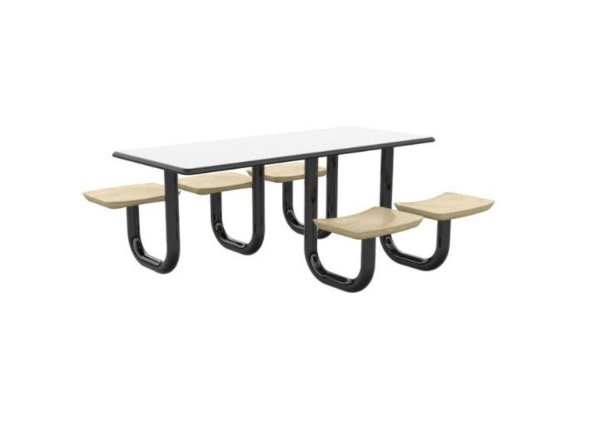 ADA Anchor Table, U-Leg, 5 Canvas, Rectangle, 30" x 72"