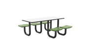 ADA Anchor Table, U-Leg, 5 Seagrass Seats, Rectangle, 30" x 72"