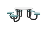 ADA Anchor Table, U-Leg, 5 Tide Seats, Round, 48"