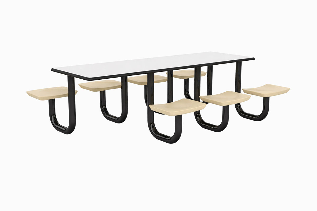 ADA Anchor Table, U-Leg, 7 Sand Seats, Rectangle, 30" x 96"