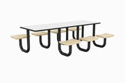 ADA Anchor Table, U-Leg, 7 Sand Seats, Rectangle, 30" x 96"