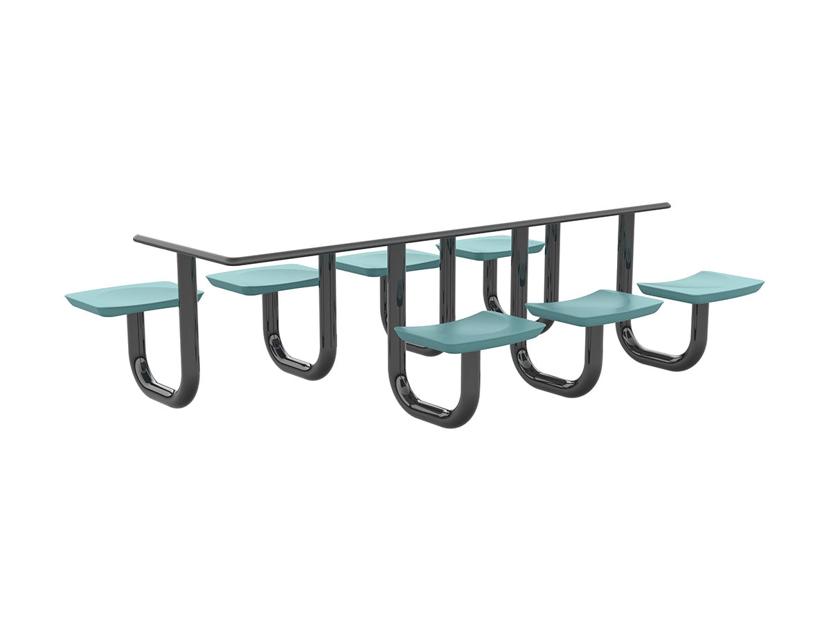 ADA Anchor Table, U-Leg, 7 Tide Seats, Rectangle, 30" x 96"