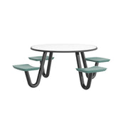 Anchor Table, U-Leg, 4 Aqua Seats, Round, 42"