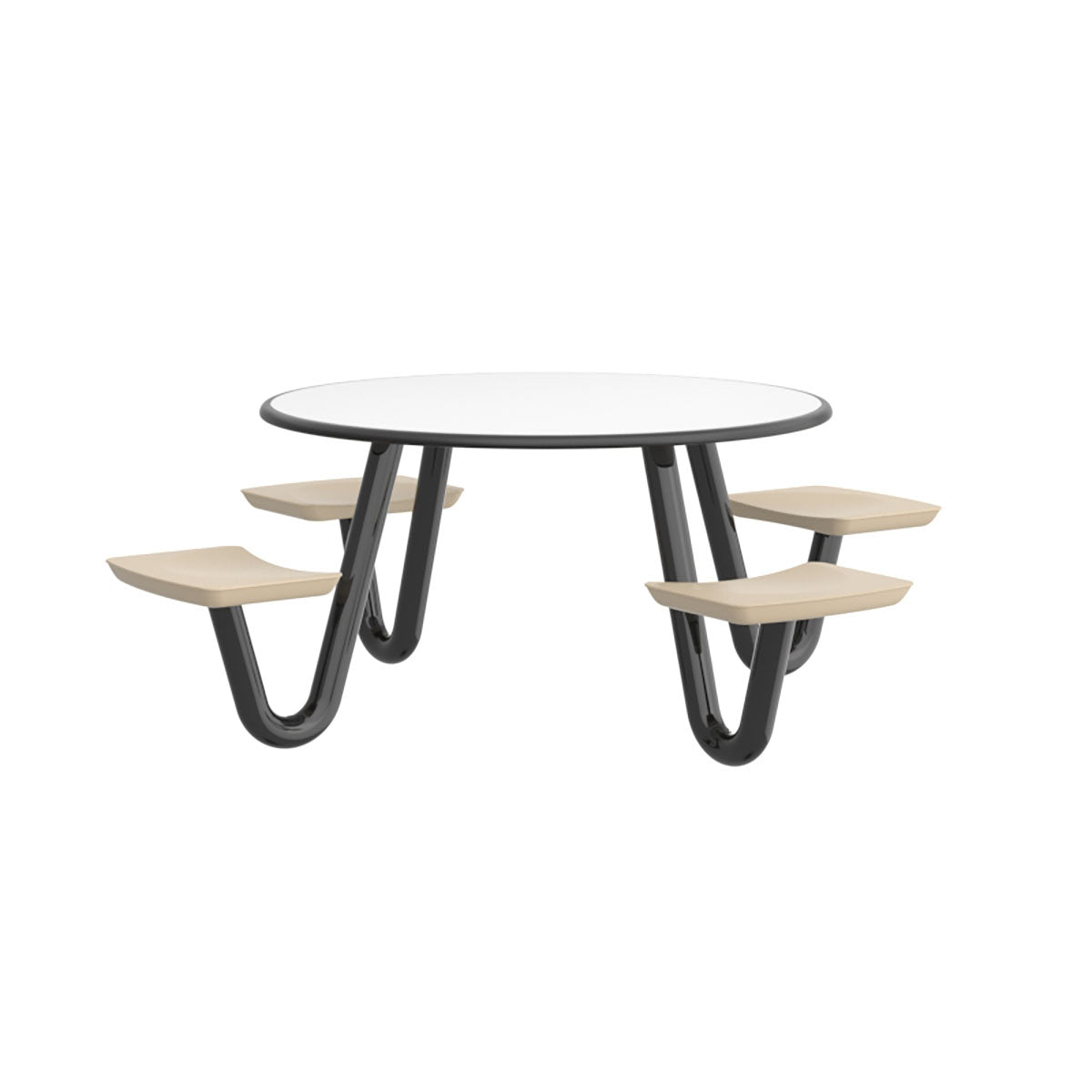 Anchor Table, U-Leg, 4 Sand Seats, Round, 42"