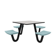 Anchor Table, U-Leg, 4 Tide Seats, Square, 42" x 42"