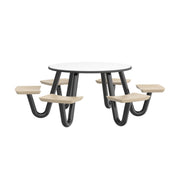 Anchor Table, U-Leg, 6 Sand Seats, Round, 48"